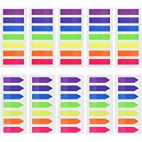 1400 Piezas Índices Adhesivos Notas Adhesivas de Colores Etiquetas de Escribir para Marcador de Página- 10 Set- 7…